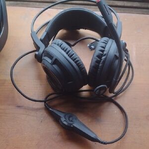 Black Over-Ear Gaming Headset with Microphone